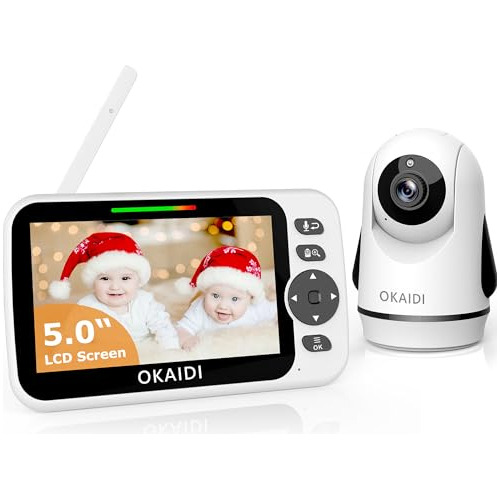 Okaidi Monitor De Video Para Bebés Con Cámara Y Audio, Panta