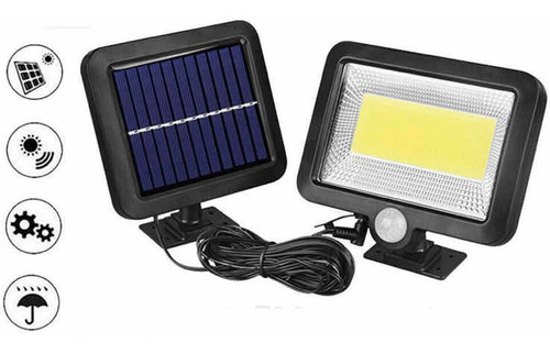 Lámpara Led Reflector Solar De Exterior, Jardin,garaje,casa