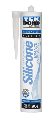 Silicona Sellador Acetico Acida Tekbond Blanco 280gr 321900 