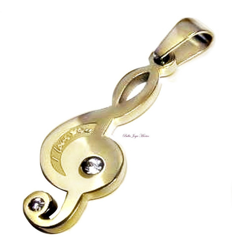 2 Dijes Musica Amor Sol + 2 Cadenas Acero Importado Rocklove