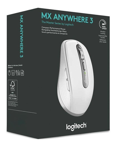 Mouse Logitech Mx Anywhere 3 Bluetooth Pale Grey