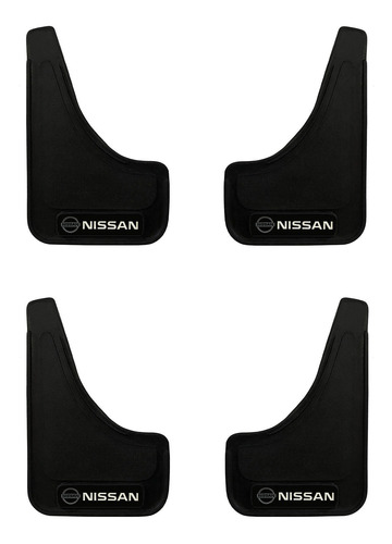 Pack 4 Guardabarro Guardafango Nissan Para Autos Universal