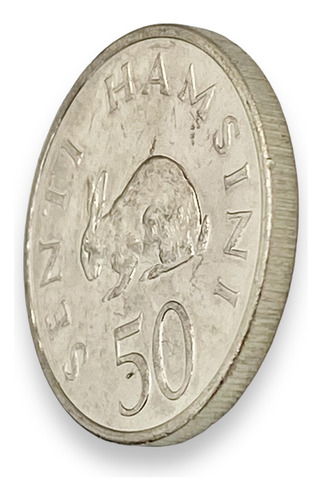 Moneda De Tanzania Continente Africano De 50 Sentí (Usado)