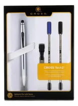 Comprar Boligrafo Cross Tech 2 Cromo + 2 Rep. Tinta + 2 Rep. Touch