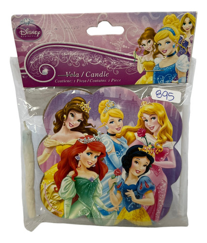 Velita Princesas Grupo Porta Vela Carton Fiesta Disney Gm