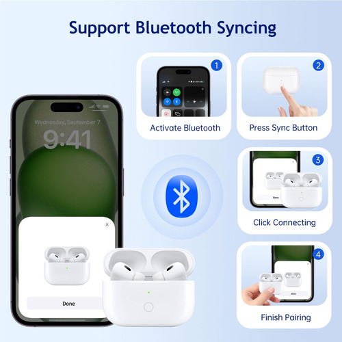 Substituição Do Estojo De Carregamento Sem Fio Para AirPods