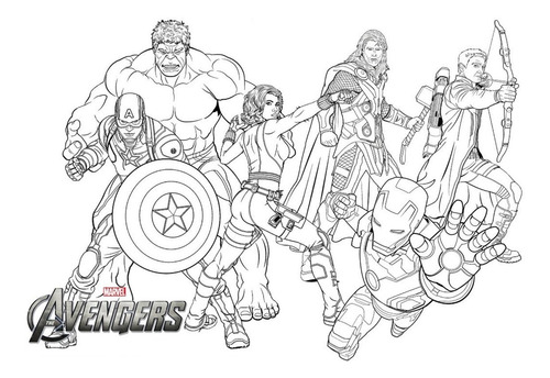 20 Libros P/pintar Super Heroes Marvel Personalizados 15x21