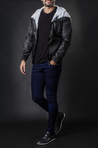 Imagen 2 de 4 de Campera Bomber C/capucha 38459 Hombre