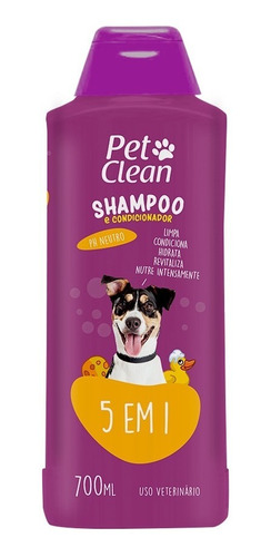 Shampoo 5x1 Cachorro E Gato Banho  Tosa Cães Pet Clean 700ml