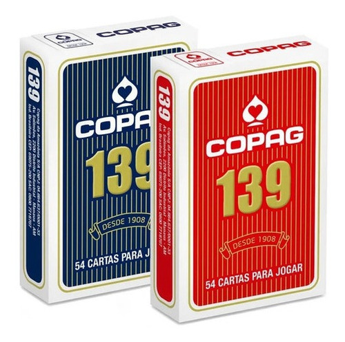 2 Baralhos Copag 139 Original Naipe Tradicional 108 Cartas 