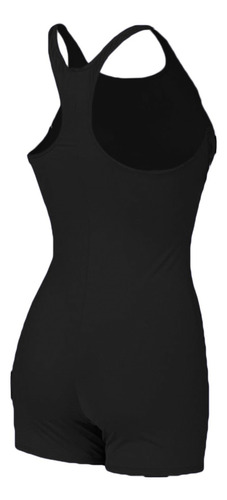 Traje De Baño Body Mujer Licra Deportivo Natacion Swf Negro 30