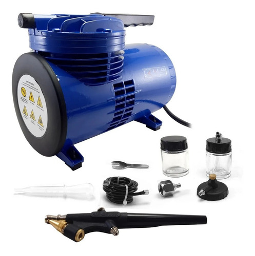 Imagen 1 de 7 de Aerógrafo Compresor Automático Kld 170w 3.5bar Detailing