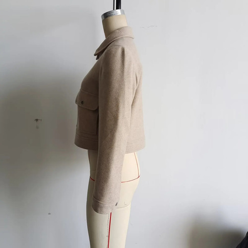 Chaqueta Con Cremallera De Moda Para Mujer