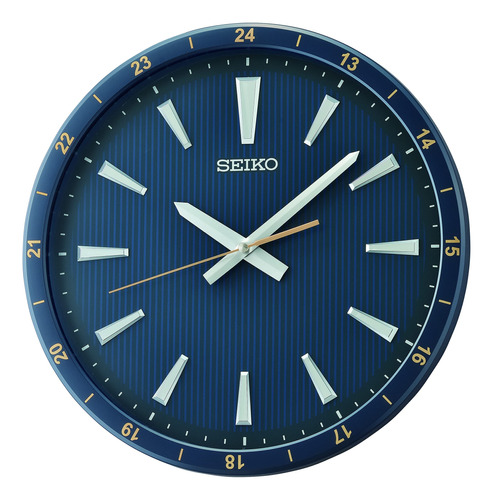 Seiko Reloj De Pared Kao De 14 Pulgadas, Azul