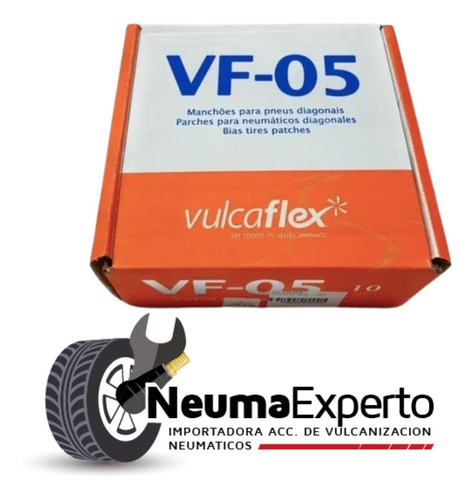Parches Con Telas Para Neumaticos Vulcaflex Vf- 05 De 10 Und