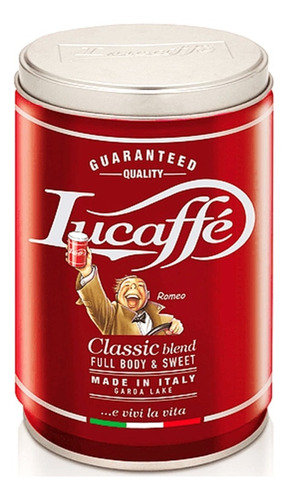 Café Italiano Lucaffe Calssic Grano Molido Lata De 250 Gr