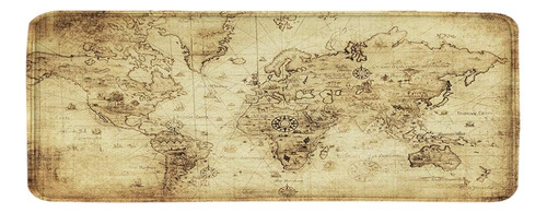 Goodbath Mapa Alfombra De Baño, Mapa Del Mundo Rústico Alfom