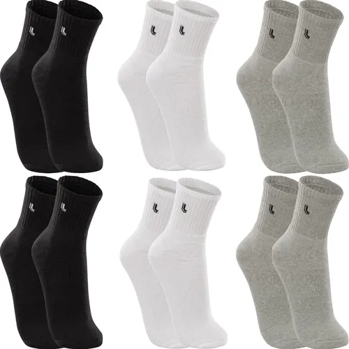 Kit 6 Pares Meias Lupo Cano Médio Esportivas Academia