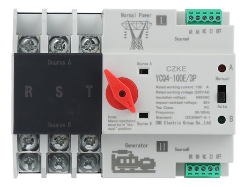 Czke Ycq4-100e/3p Interruptor De Transferência Automática