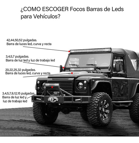 Imagen 6 de 8 de Par Faros 7''auxiliares 120w Triple-fila 6000k Auto Moto 4x4