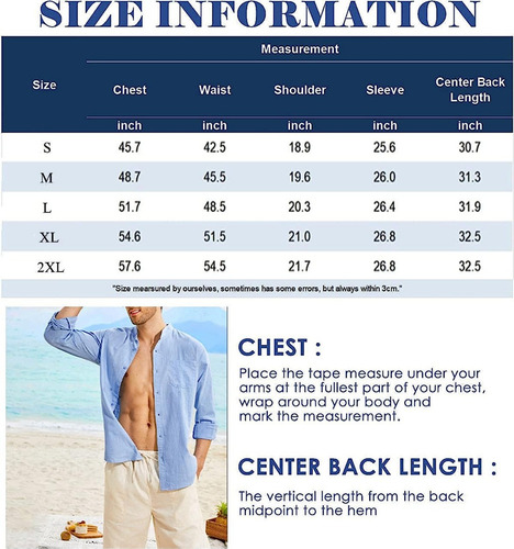 Camisa De Algodón Regular Fit Casual For Hombre