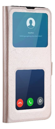 Funda De Piel Para Oppo A5 5g 2025, A5 Pro/a3 Pro, Con 2 Ventanas De Visualización Y Función Atril