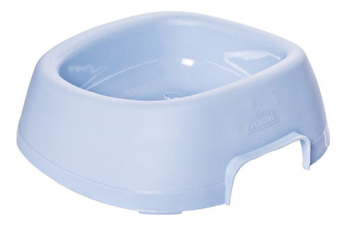 Tigela de plástico Plasutil para alimentação de animais de estimação de 1,1 litros, cor azul claro