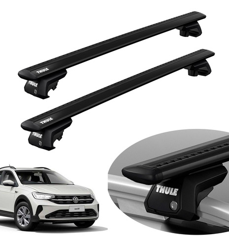 Rack De Teto Thule Wingbar Evo Black Nivus 2021 22 23 24 25