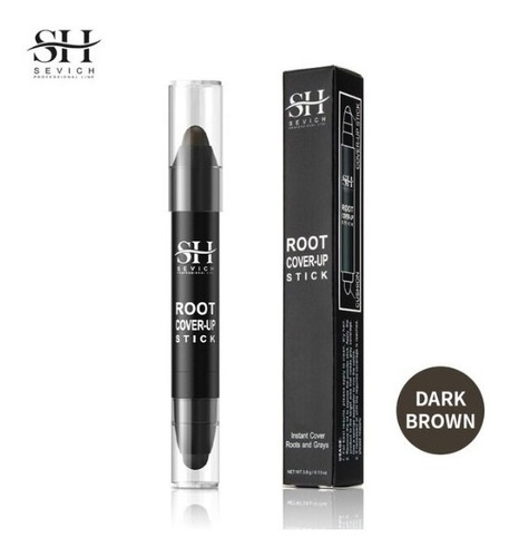Imagen 2 de 9 de Tinte Lápiz Para Raíces Y Canas Instantáneo Con Goma Sevich