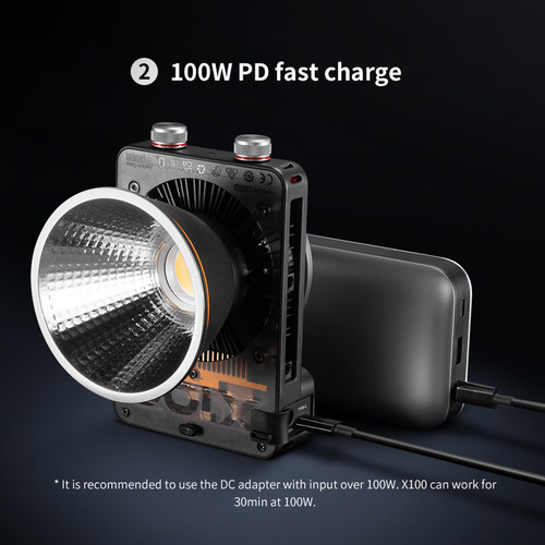 Luz Led Para Estudio De Vídeo Zhiyun Molus X100 Pro De 100 W