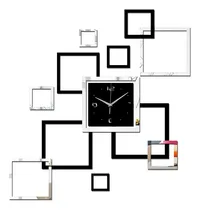 Comprar Relojes De Pared De Cuarzo Con Adhesivo Acrílico Moderno Diy