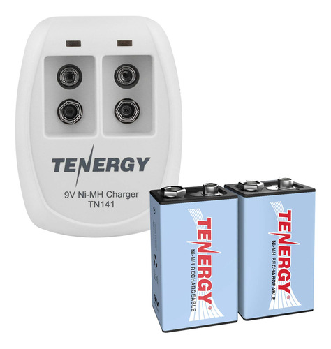 Tenergy Batera Recargable De 9 V, 250 Mah, 2 Unidades, Bate