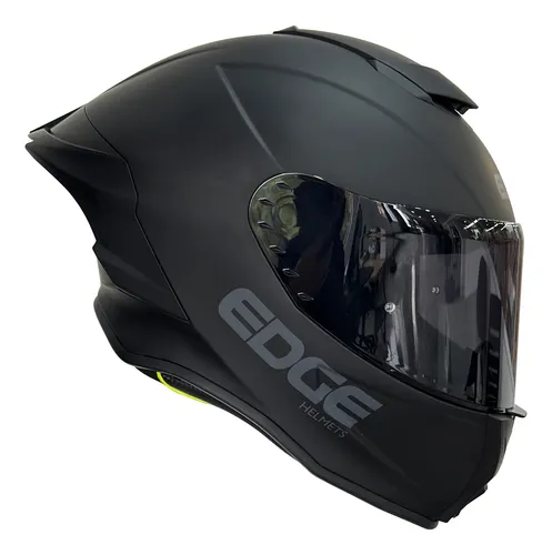 Casco Edge Integral Shanghai Solido Negro Cert Dot | Ece