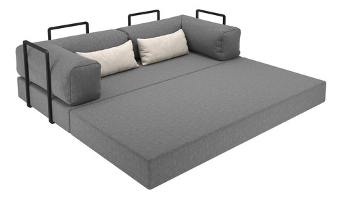 Puff Na Caixa 3 Em 1 Sofá Modular Dobrável Cama Versátil