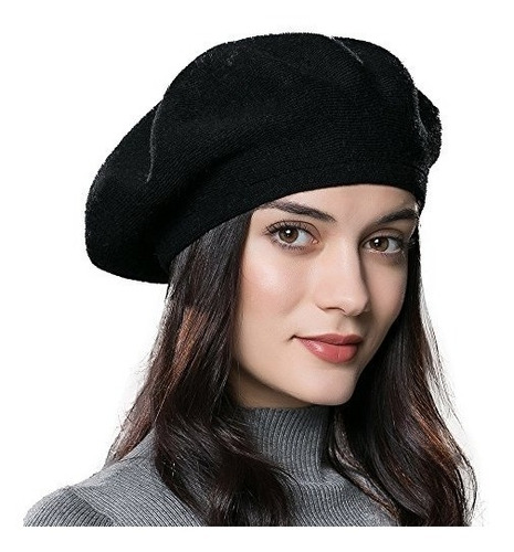 Enjoyfur Sombrero De Boina Francesa Para Mujer Gorro De Lana