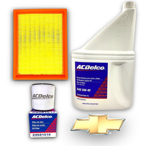 Kit Aceite 5w40 Acdelco Y Filtros Chevrolet Corsa 1.4 1.6