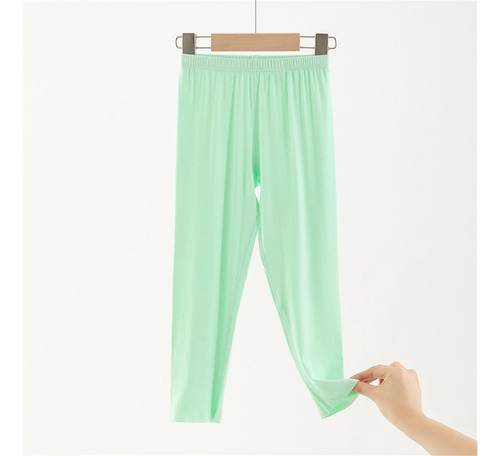 Pantalones Para Niños De Color Liso Con Cintura Elástica, Ta