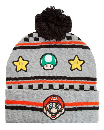 Gorro Beanie Super Mario Bros Mushroom Nintendo Original