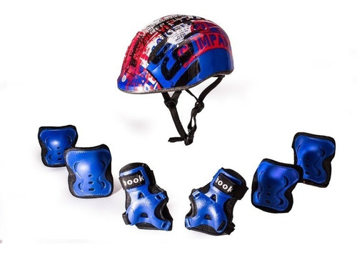 Set Infantil Casco + Protecciones Nuevo & Original Hook