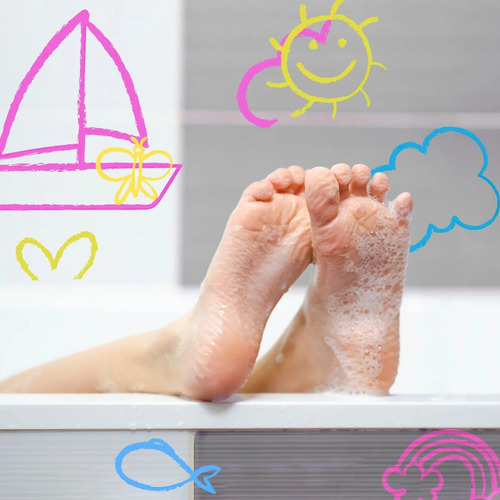 Little Paris Set Color Bath Yellow Torre + Jabon Para Pintar Color Amarillo