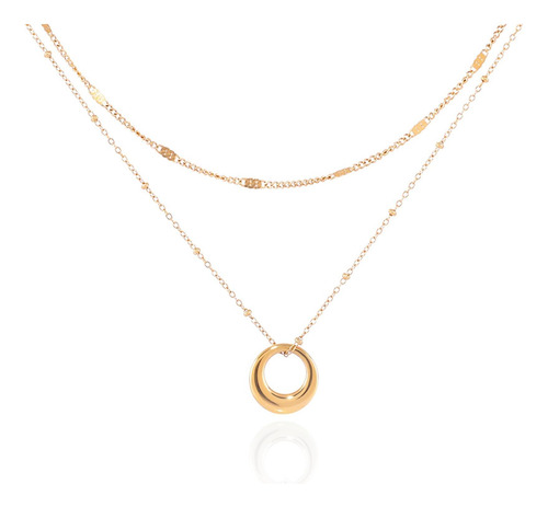Hichoker Collares En Capas De Oro Para Mujer, Collares Chapa