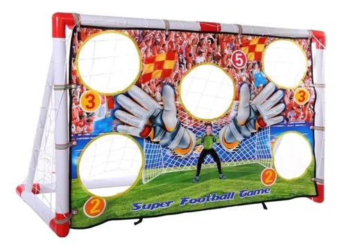 Set Arco De Futbol Real Action Punteria Incluye Pelota Ck243