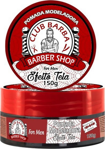 Pomada Modeladora Masculina Cabello Bigote Club Barba COLOR EFECTO TELA