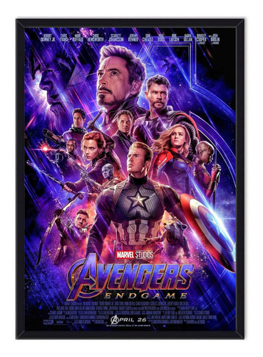 Cuadro Enmarcado - Afiche Película Avengers: Endgame