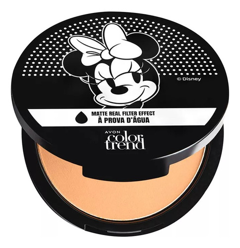 Pó Compacto Facial À Prova D'agua Avon C.t Matte Real Disney Tom 132 Q