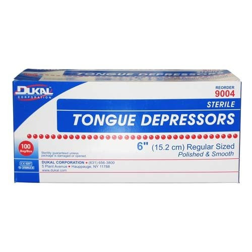 Depresores De Lengua, Estéril, Adulto, Madera, 6  X0.6875 , 