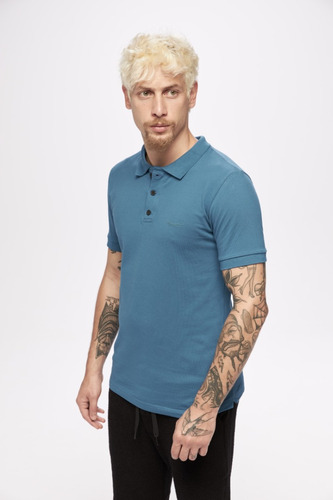 Camisa Polo Masculina Swift Carbon By Vör Azul