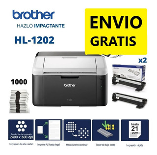 Impresora Brother Laser Hl1202 B-n21 Ppmusb Boleta 