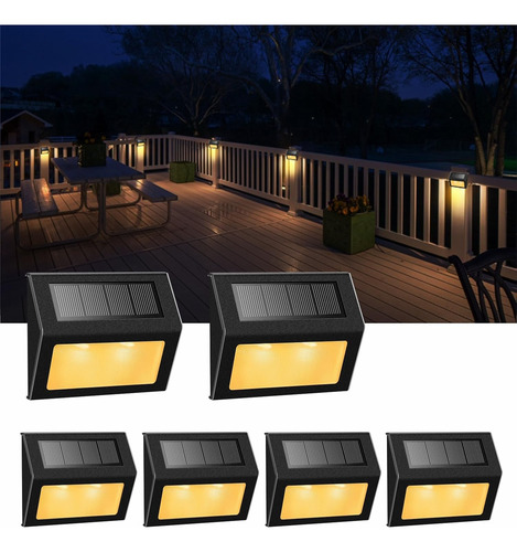 Juego De Luces Solares Led Para Exteriores, Impermeables, 6p