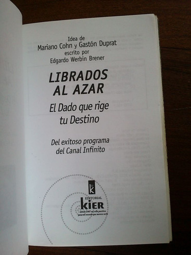 Imagen 2 de 4 de Librados Al Azar El Dado Que Rige Tu Destino - Werbin Brener